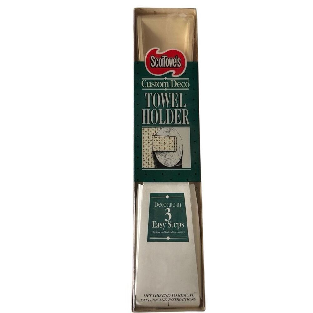ScotTowels Custom Deco Towel Holder NOS In Box